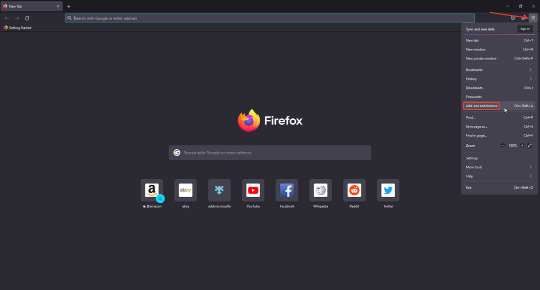 Firefox tilføjelser.