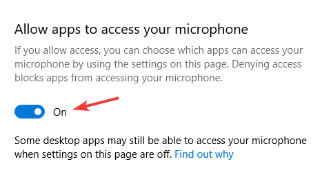 anna sovellusten käyttää mikrofoniasi, näyttää siltä, ​​että selaimesi käskettiin kieltää mikrofonin käyttö