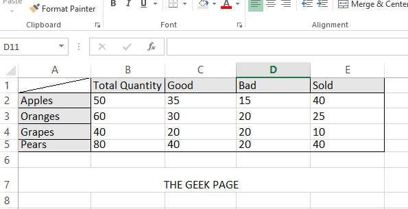 1 table initiale minimum