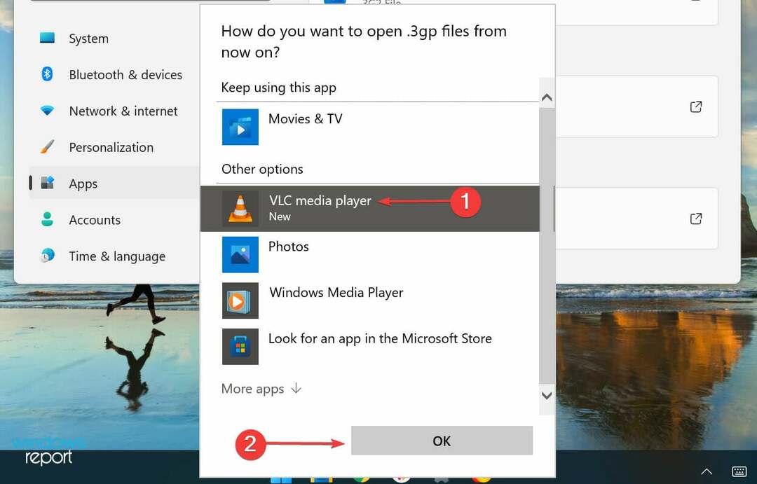 Pilih aplikasi yang berbeda untuk windows 11 hapus asosiasi file