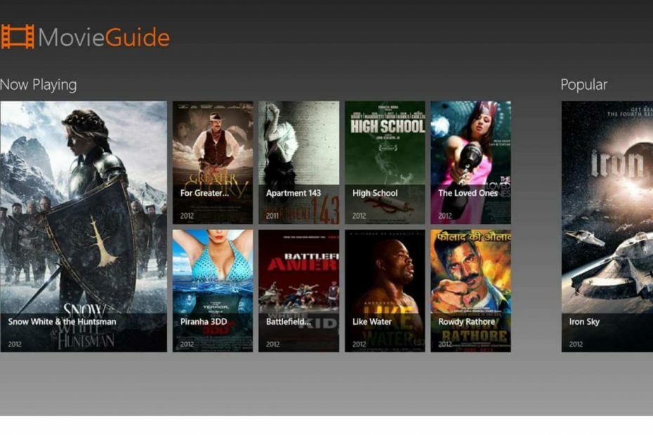 Laden Sie die Filmführer-App Windows 10 herunter