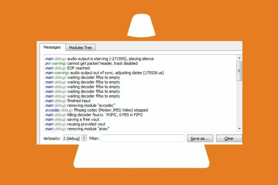 cara memeriksa file log vlc