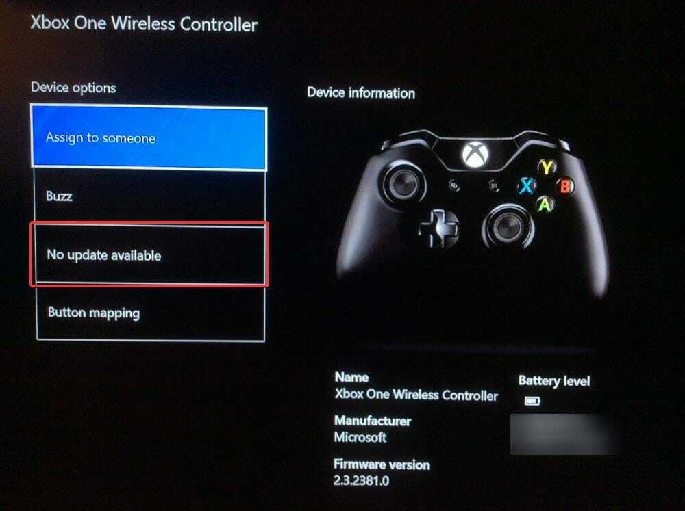 ενημέρωση του ελεγκτή Xbox