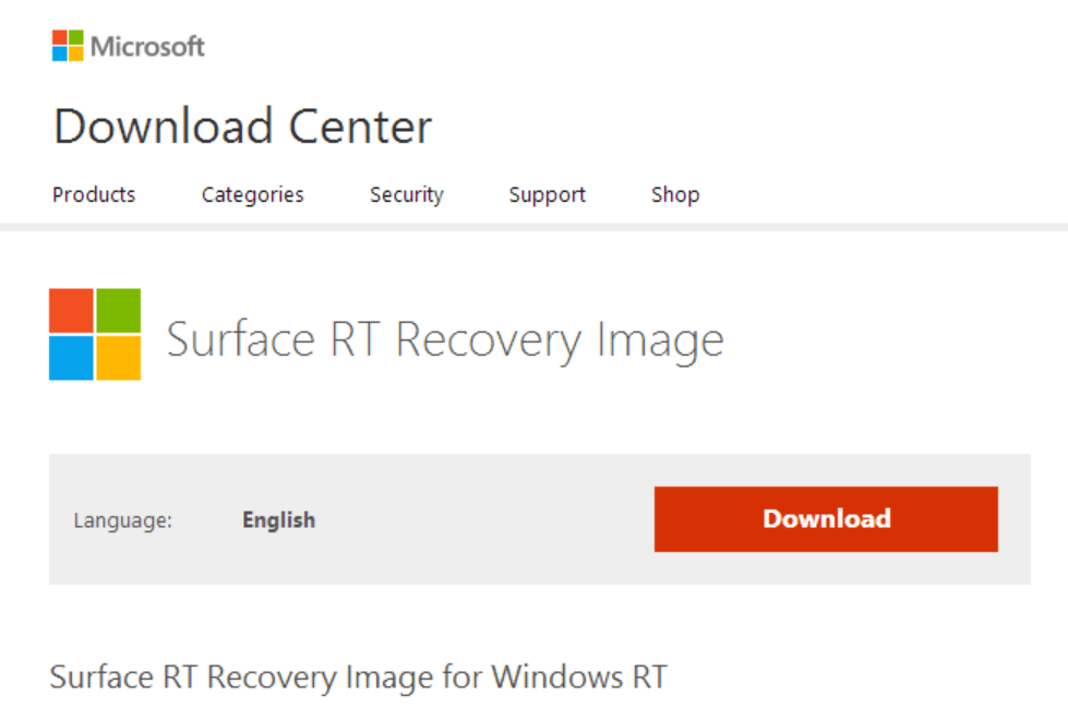 Microsoft-napoveduje-uradno-obnovitvene-slike-za-površino-zdaj-na voljo