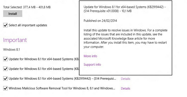 laadige alla Windows 8.1 värskendus 1