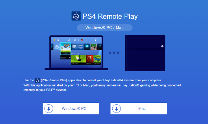 PS4 Remote Play fungerer ikke windows 10