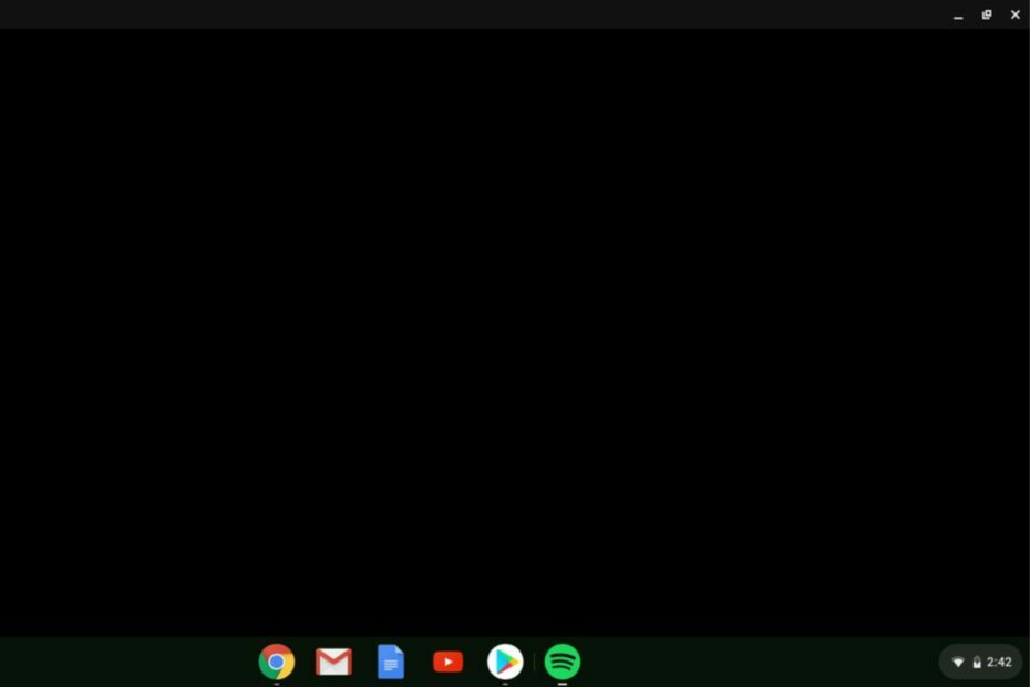 Chromebook schwarzer Bildschirm