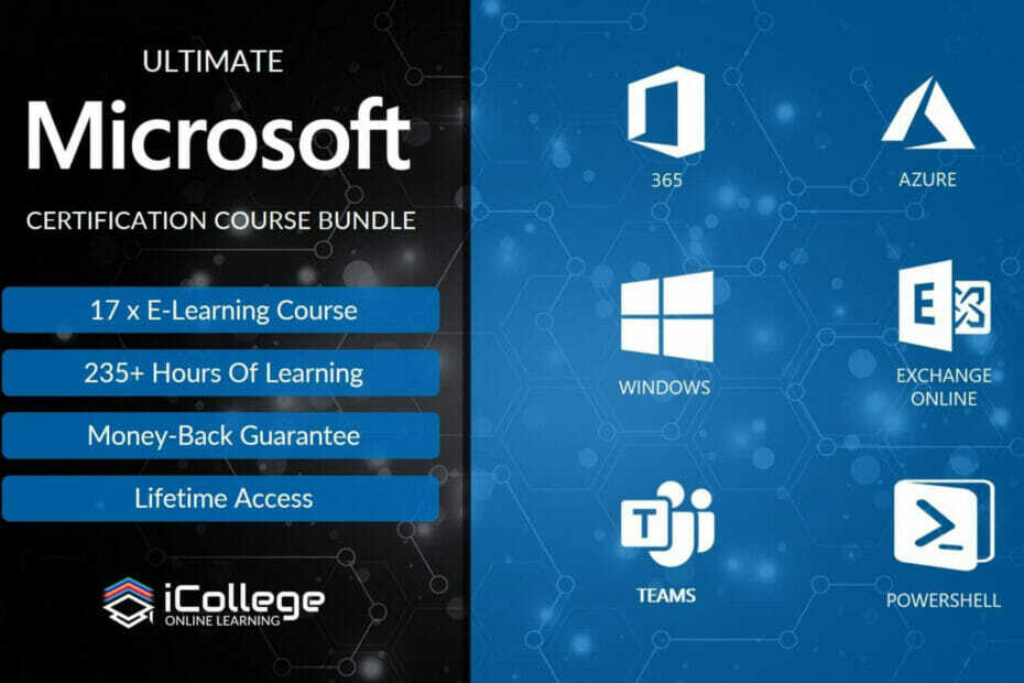 Pachet de formare: Azure, Windows și Microsoft 365 fac echipă pentru a vă ajuta să învățați
