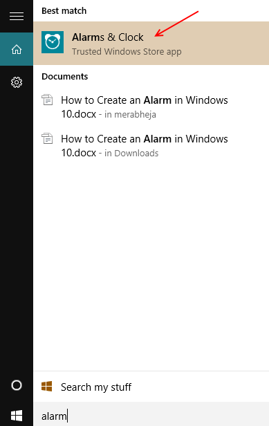 opsætning-alarm-windows-10