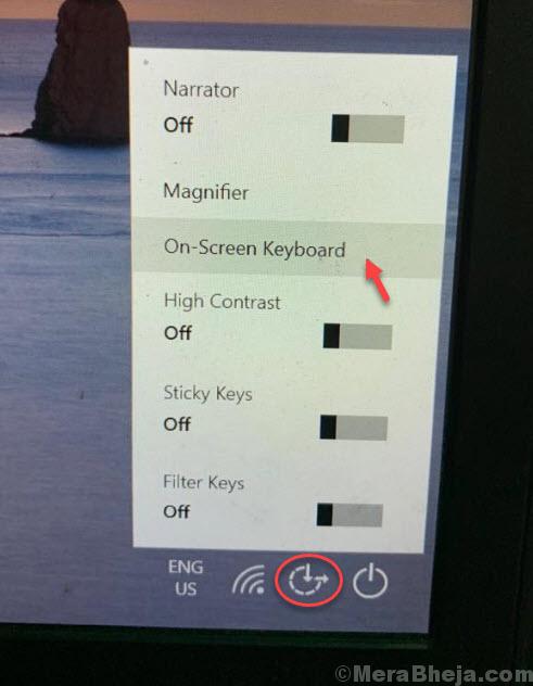 Экранная клавиатура Блокировка экрана Мин.