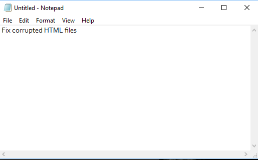 破損したHTMLファイルの問題を解決する