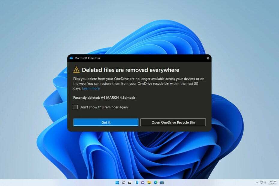 „OneDrive“ automatiškai ištrina failus