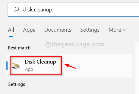 Отворете Disk Cleanup 11zon