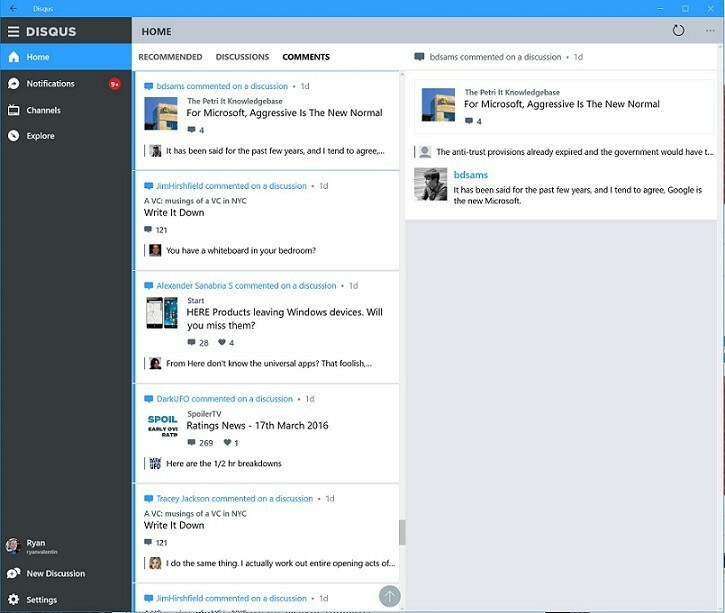 Disqus wird bald eine eigene Windows 10 Universal-App veröffentlichen