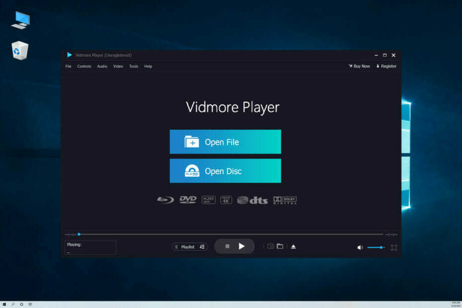 Как да възпроизвеждате Blu-ray и 4K видео с Vidmore Player