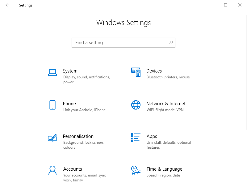 Aplicația Setări cum se sincronizează dispozitivele cu Microsoft Intune