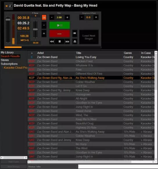 لقطة شاشة للكمبيوتر dj karaoki