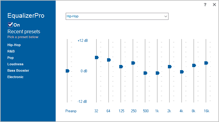 Programska oprema EqualizerPro