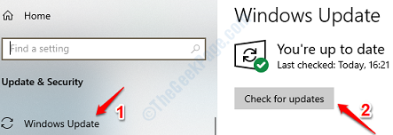 4 შეამოწმეთ Windows განახლებები