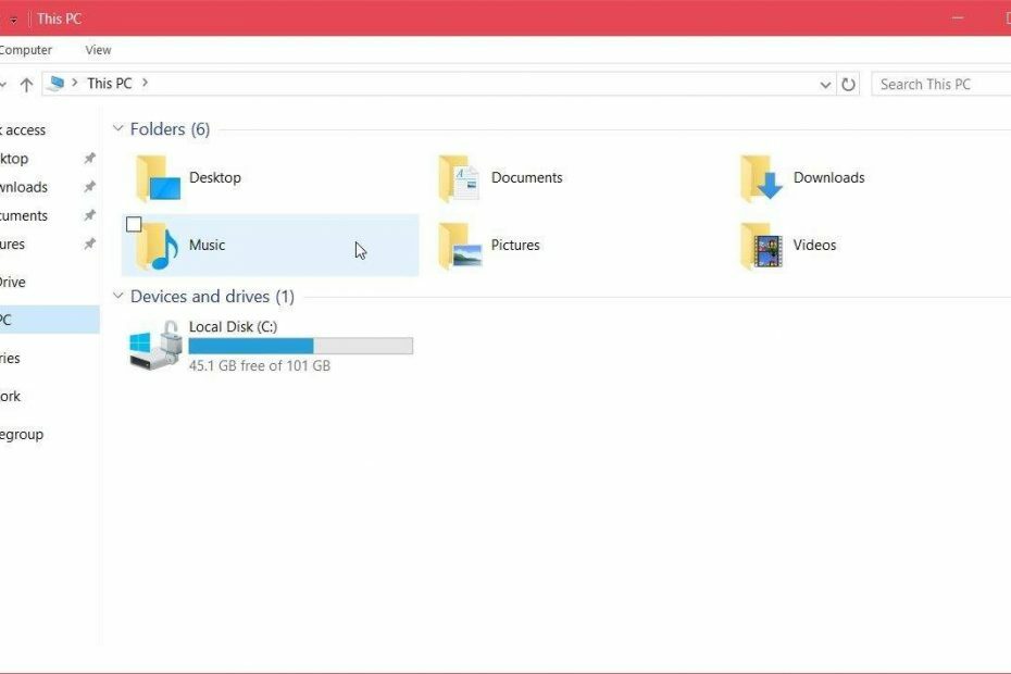 File Explorer, et Windows 10-s üle vaadata