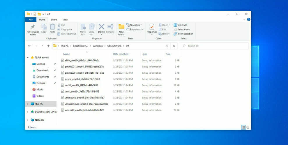 Treiber von Drittanbietern werden möglicherweise separat in Windows 10 gespeichert