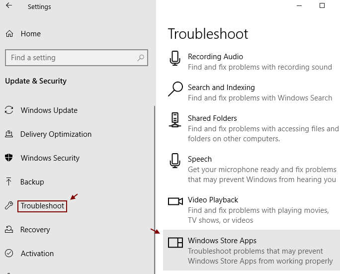 Windows Store -sovellusten vianmääritys