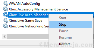 Xbox Live Auth Manager Stop Min