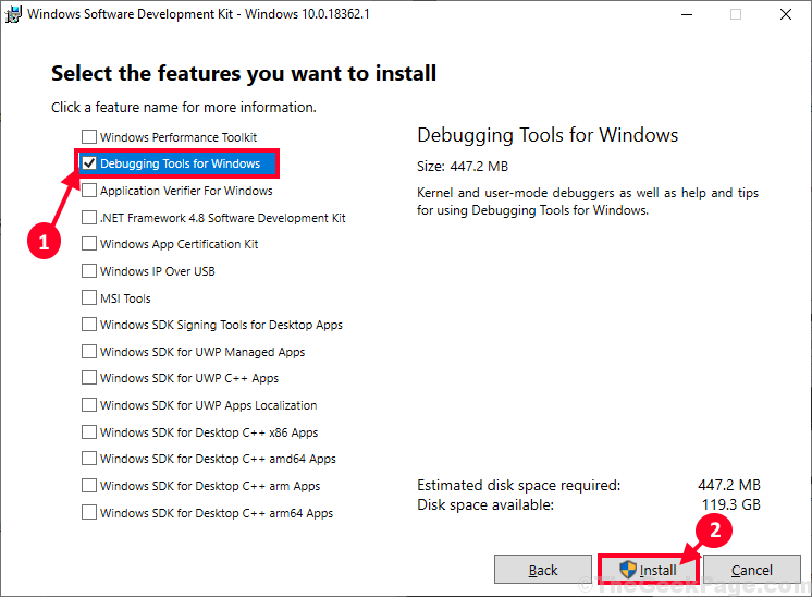 Herramientas de depuración para Windows