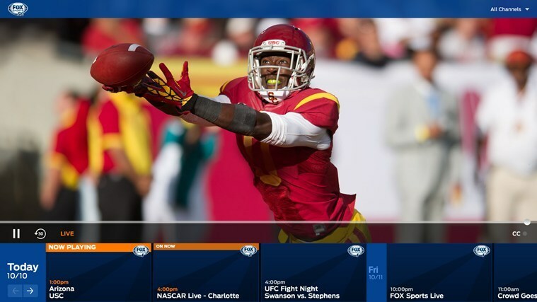 Aplicația FOX Sports GO pentru Windows 8 este acum disponibilă, descărcați pentru a viziona Live Sports