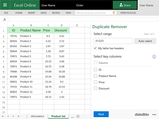 Duplicate Remover - das beste Office-Add-In