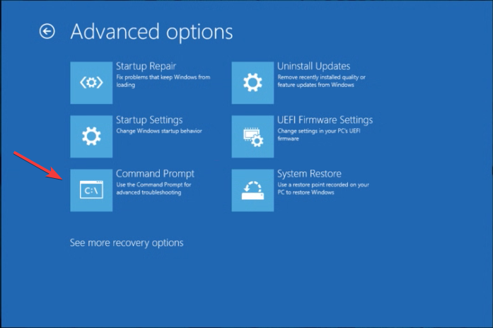 Options avancées de l'invite de commande - Comment démarrer directement à l'invite de commande sous Windows 11