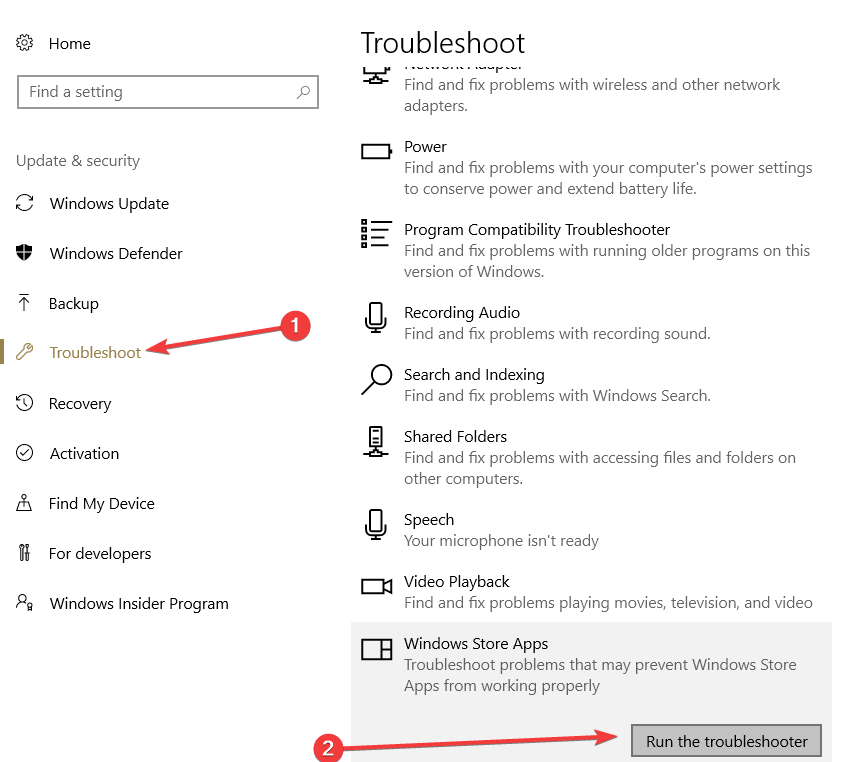 poradca pri riešení problémov s aplikáciami Windows