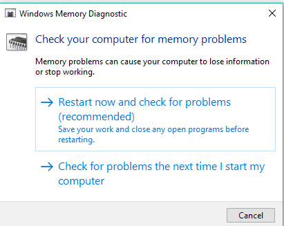 Windows 10 fuite de mémoire 1