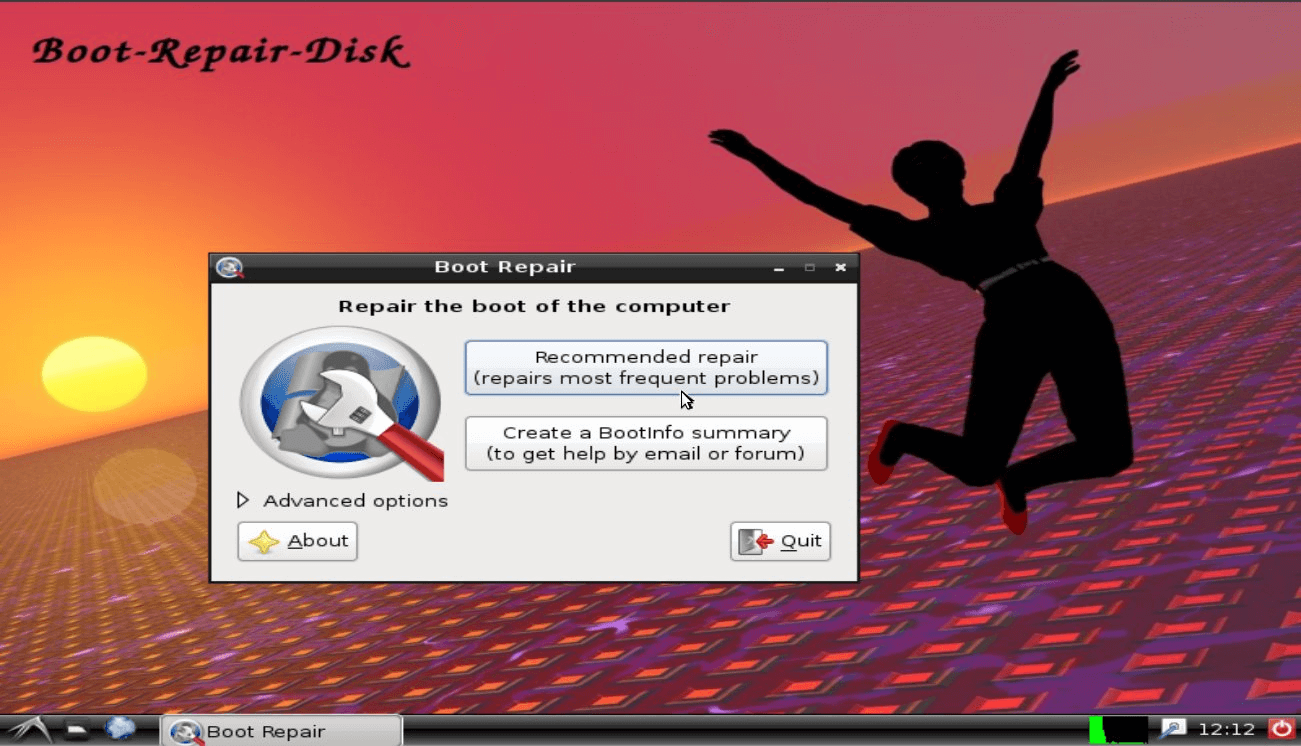 Завантажувальний ремонтний диск для встановлення GRUB windows 10 видаленого grub