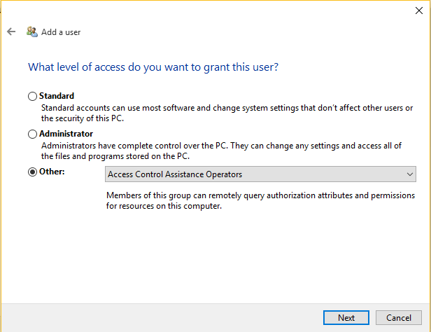 Windows10用に別のユーザーを作成する方法
