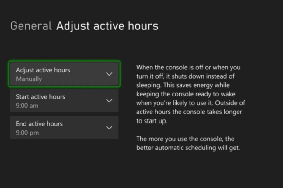 Az aktív órák beállítása Xboxon