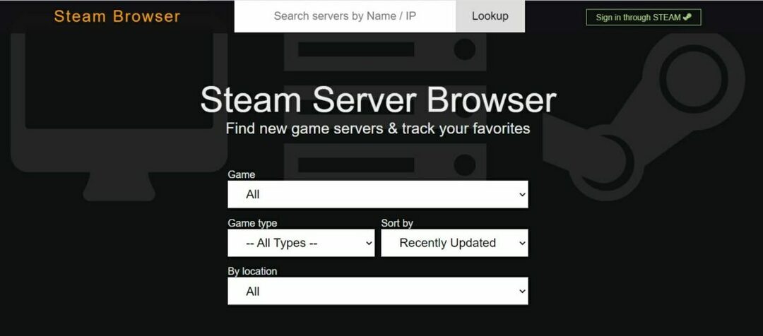A Steam szerver böngésző használata