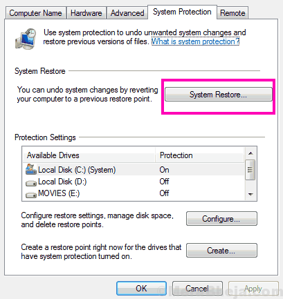Restore Select Display Driver Kunne ikke starte Windows 10