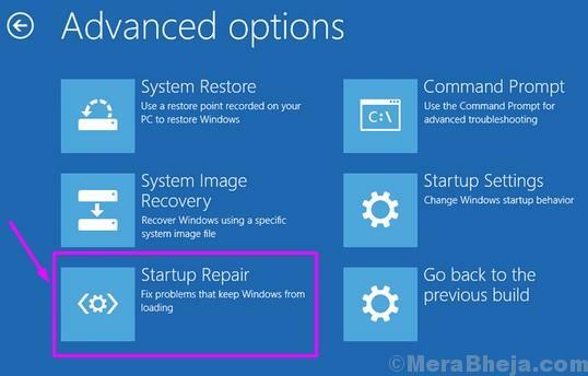 Windows Setup Startup Repair