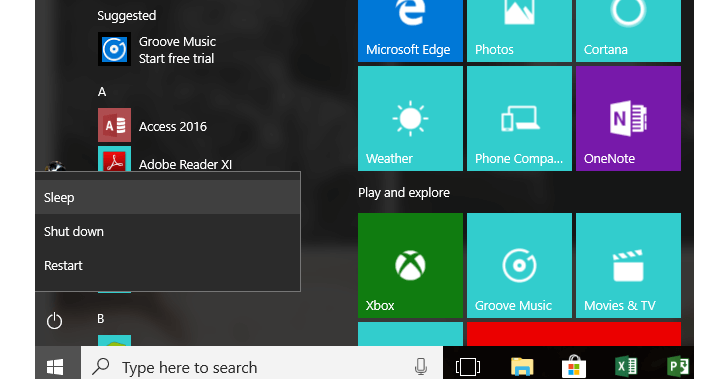Windows 10 절전 모드 문제 수정