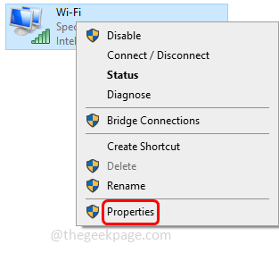 Свойства Wi-Fi