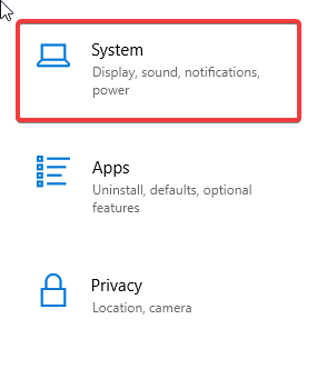 Windows 10 სისტემის პარამეტრები