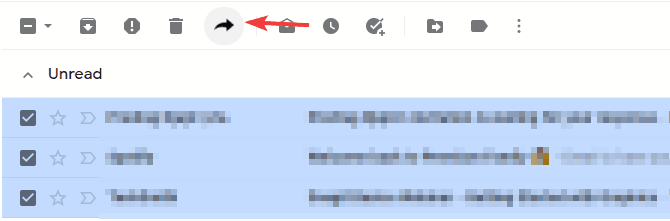 multiforrawd simgesi birden çok e-posta gmail ilet
