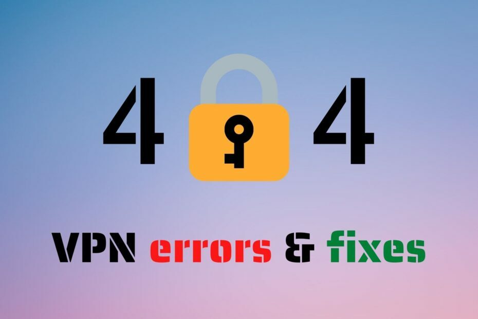 Časté chyby a řešení VPN