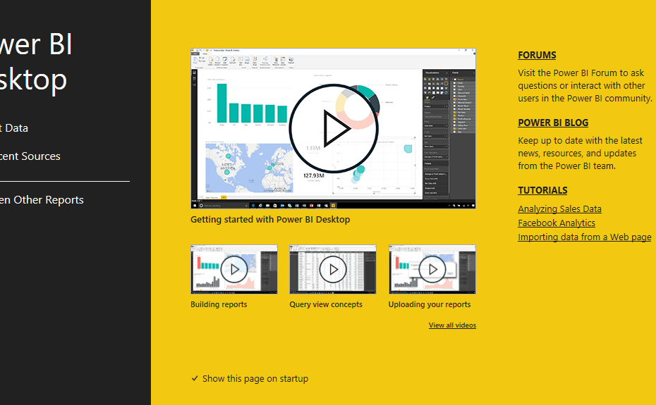 Descărcați Power BI Desktop pentru a crea rapoarte interactive