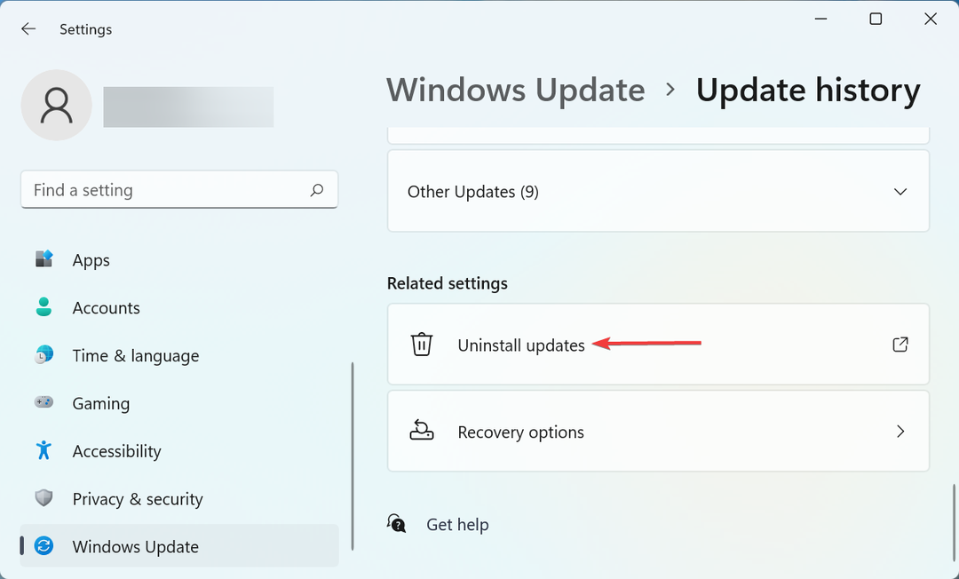 Windows 11 bitlockeri vea parandamiseks desinstallige värskendused