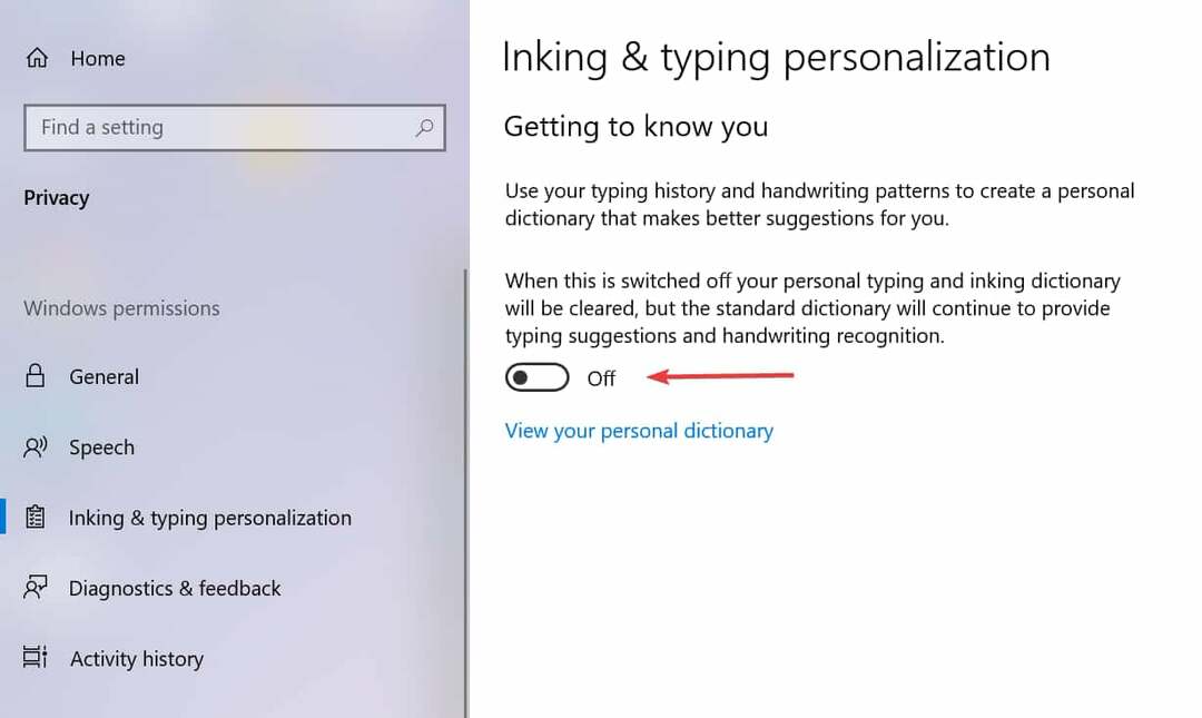 So deaktivieren Sie Keylogger Windows 11 Inking