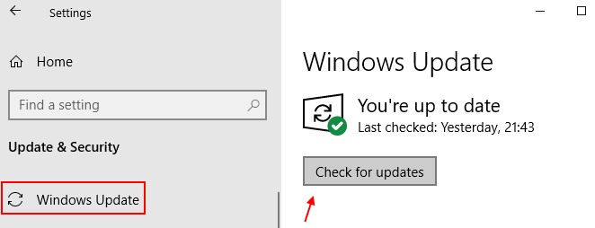 Ažuriranje sustava Windows Min