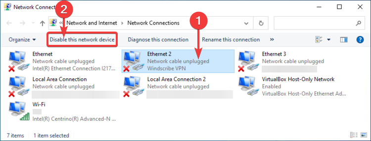 Windows 10 zeigt Dieses Netzwerkgerät deaktivieren