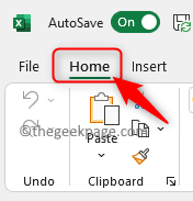 علامة تبويب الصفحة الرئيسية في Excel دقيقة